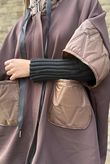Soft Tech Jersey Puff Jacket Chocolate